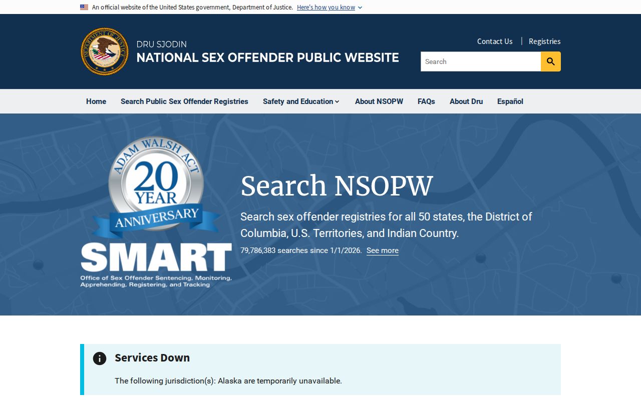 Mariposa County sex offender lookup national NSOPW search